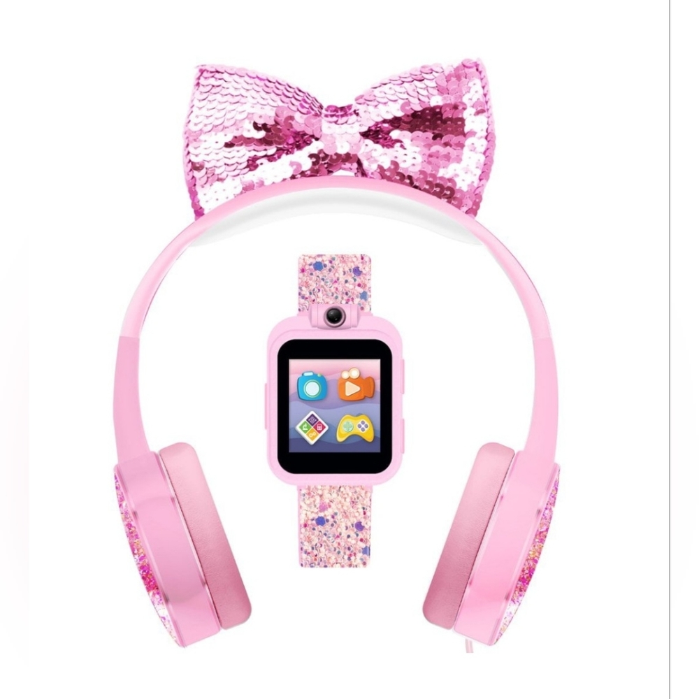 ITECH JR GIRLS SMARTWATCH WITH HEADPHONES SET